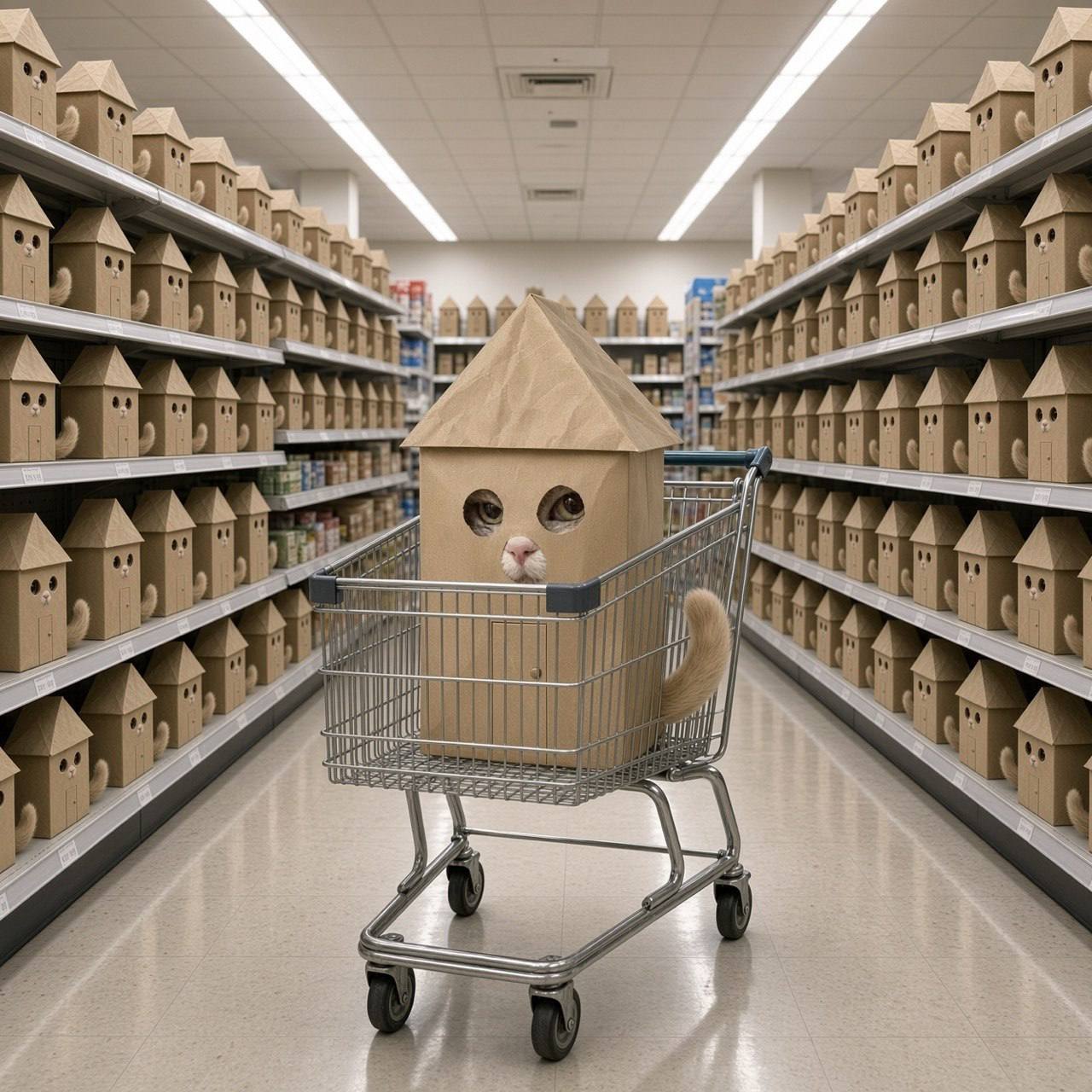 Aisle nine. Rode the trolley. Bought nothing.